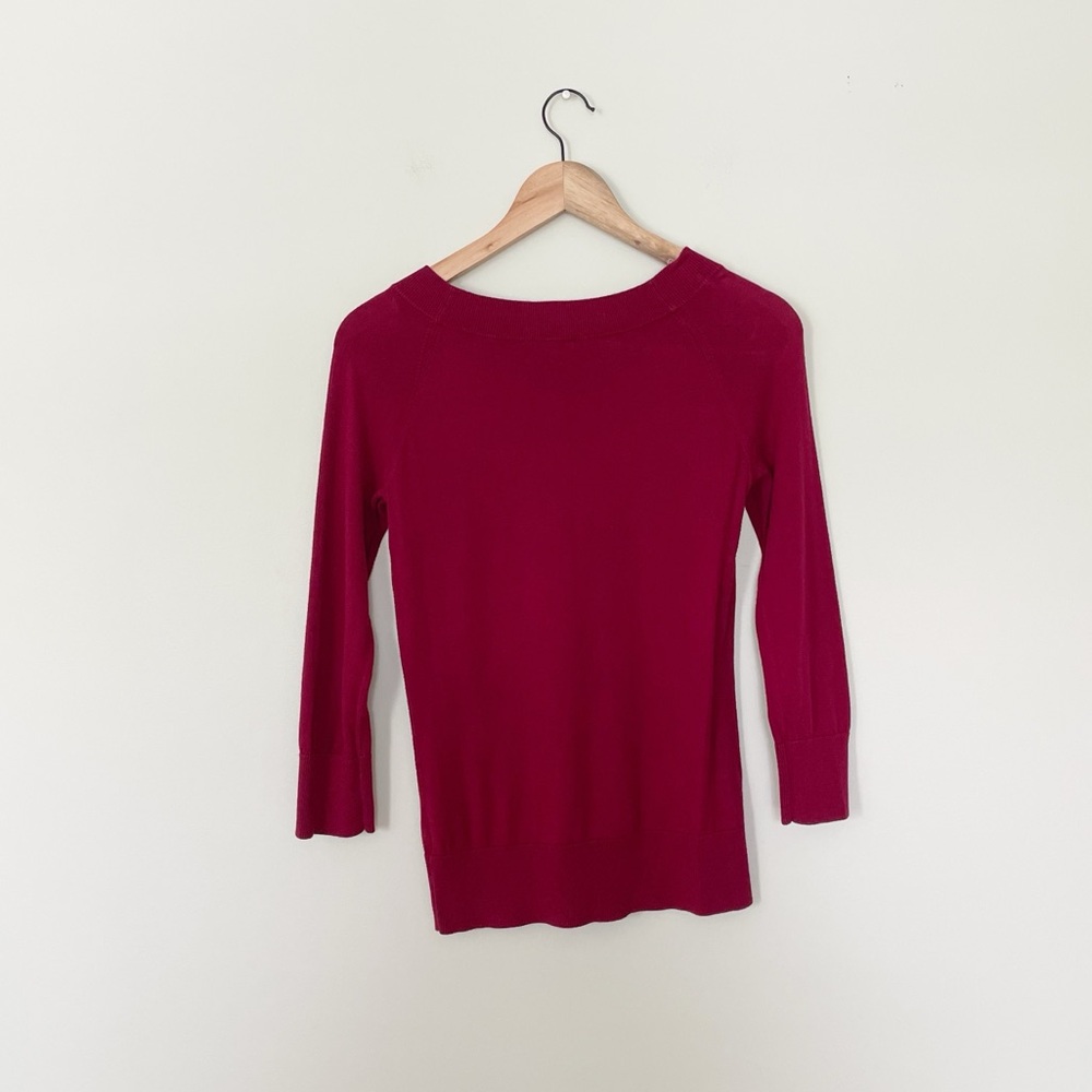 Talbots Fuchsia Pink Sweater Preppy Spring - Picture 5 of 5